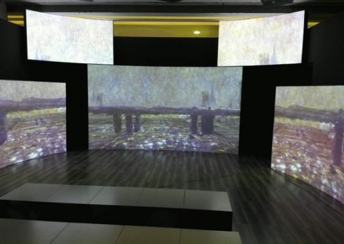 AVANZA帥映激光工程投影 數字創意重塑莫奈印象，引領展覽展示服務新紀元